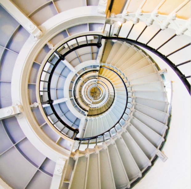 Symbolbild für komplexes Coaching: verschränkte Spirale