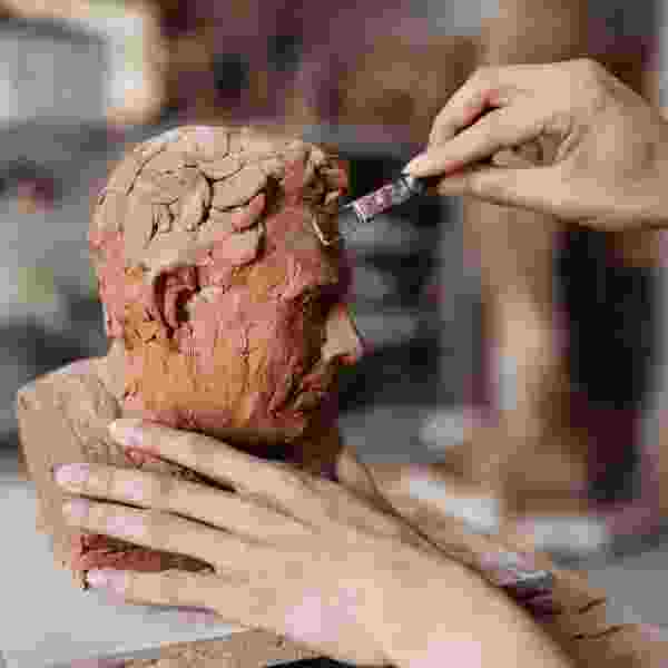 Tonkopf formen – Metapher für das Gestalten von Persönlichkeit